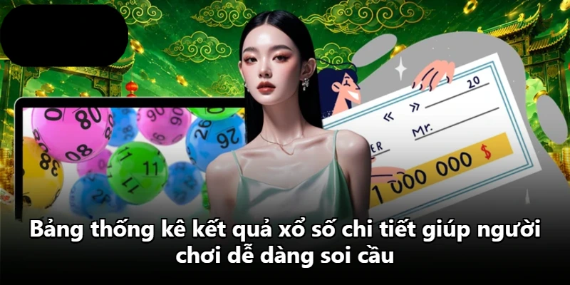 Bảng thống kê kết quả xổ số chi tiết giúp người chơi dễ dàng soi cầu