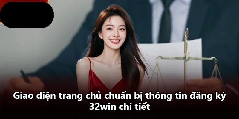 Giao diện trang chủ chuẩn bị thông tin đăng ký 32win chi tiết
